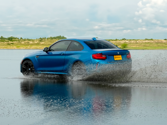 Blue BMW Drift Water